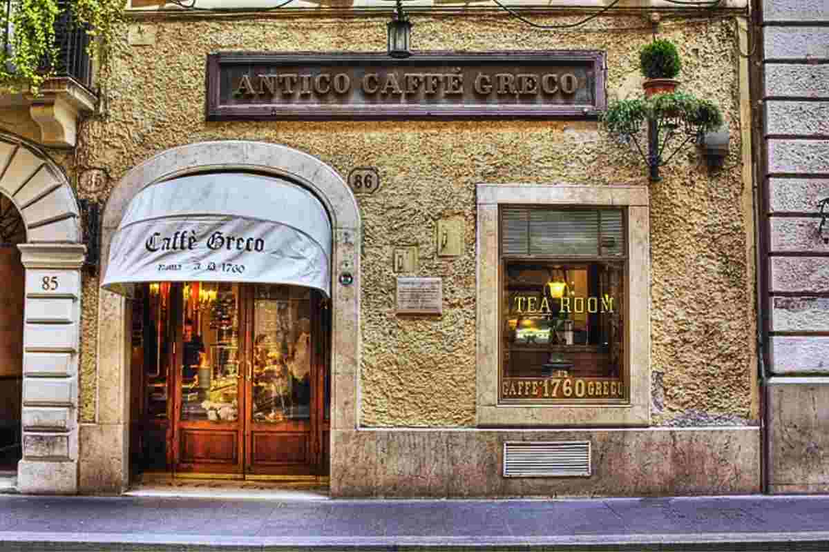 Lo storico Caffè Greco a Roma