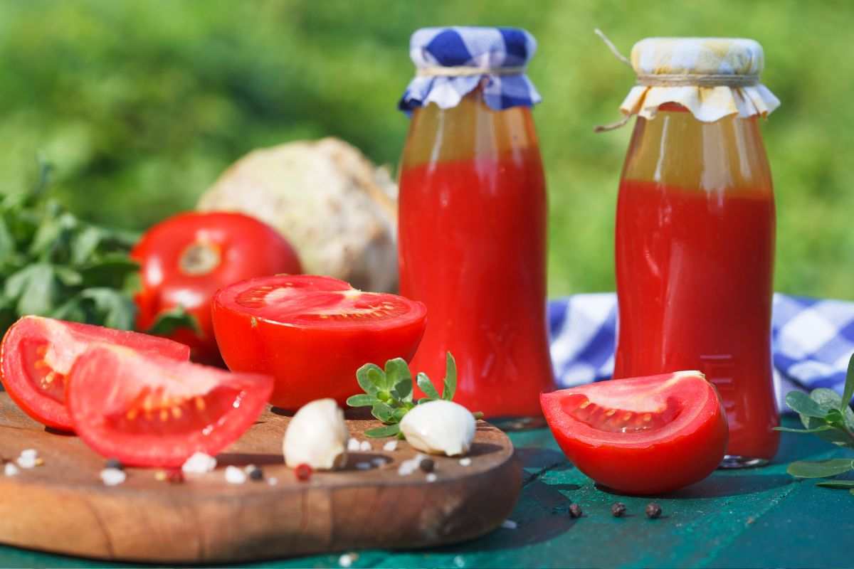 Passate di pomodoro in bottiglia