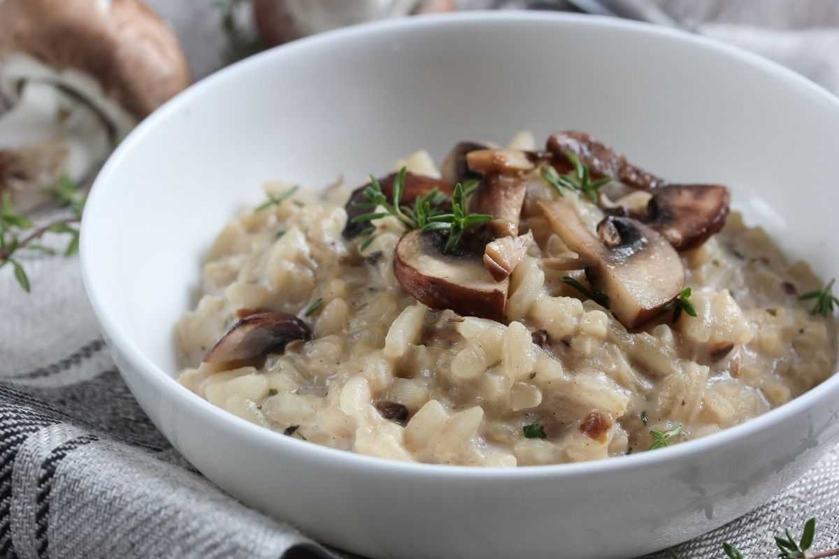 Risotto ai funghi light