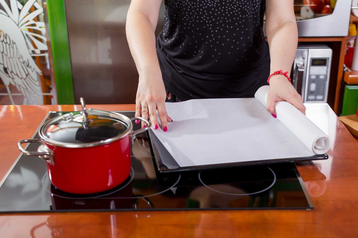 carta forno in cucina